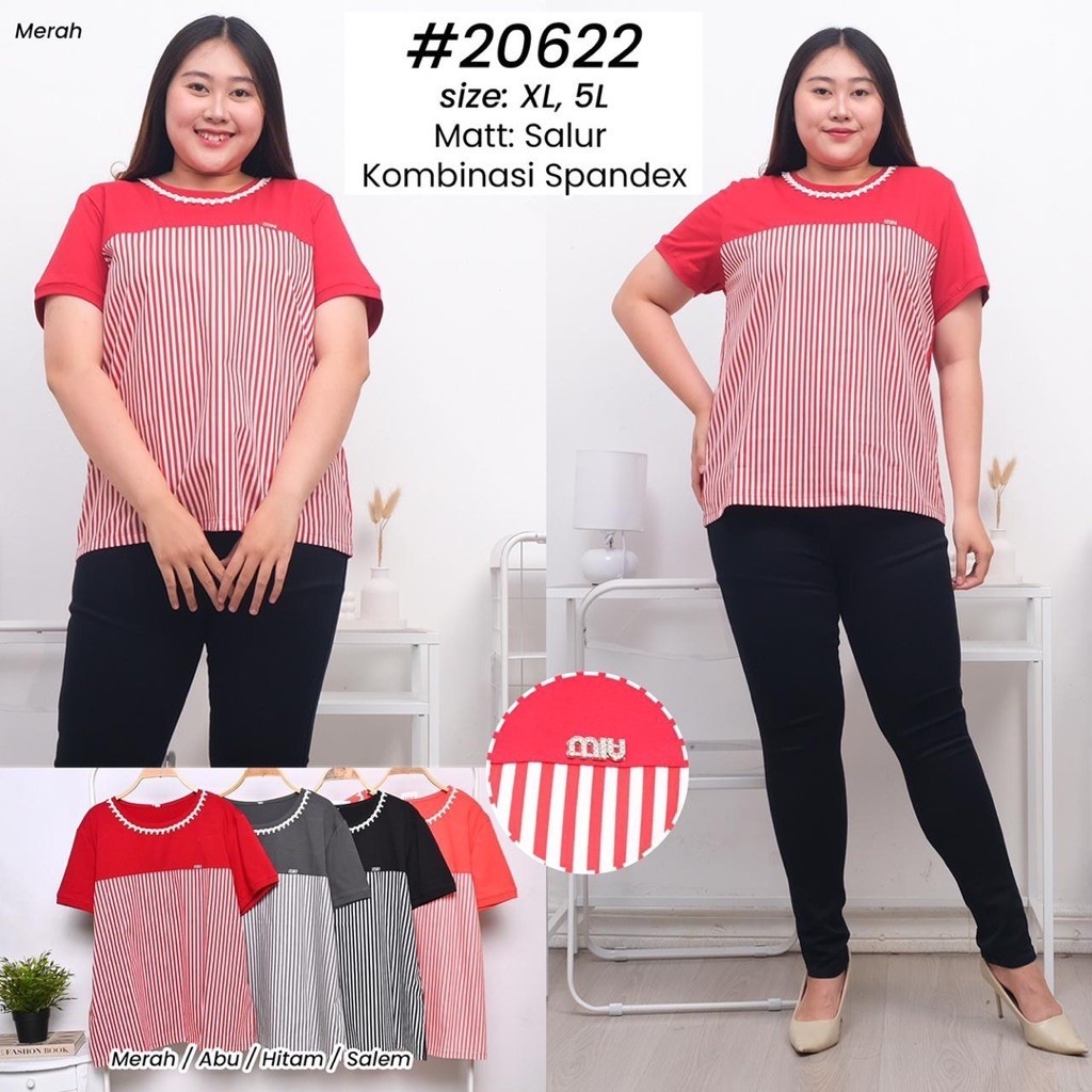 KATUN SWF20622 เสื้อคอตตอนผสมเสื้อยืดสแปนเด็กซ์ ไซส์ XL/5XL