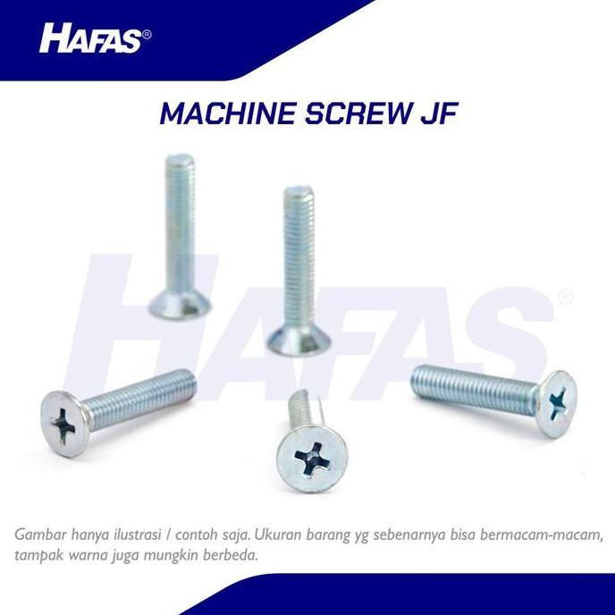 สกรูเครื่อง JF M4 x 6 (สีขาว) | สกรู น็อต - 1 PACK (500 ตัว)
