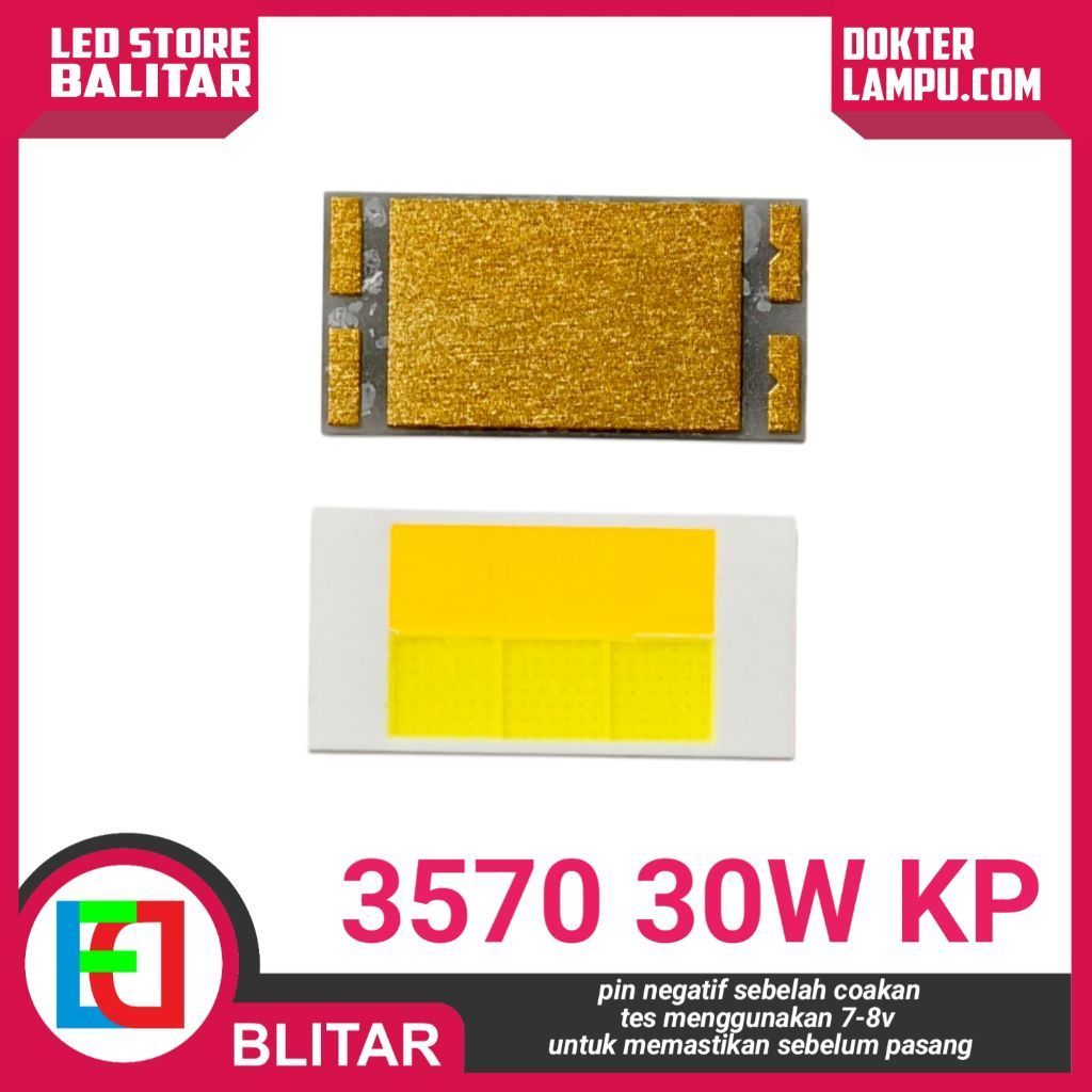 LED SMD CSP MCP 3570 9V 30W สีขาวสีเหลือง