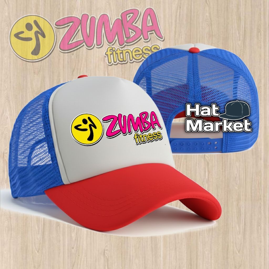 Zumba Fitness Trucker Hat / หมวกตาข่ายสําหรับผู้ชายและผู้หญิงกีฬากลางแจ้ง