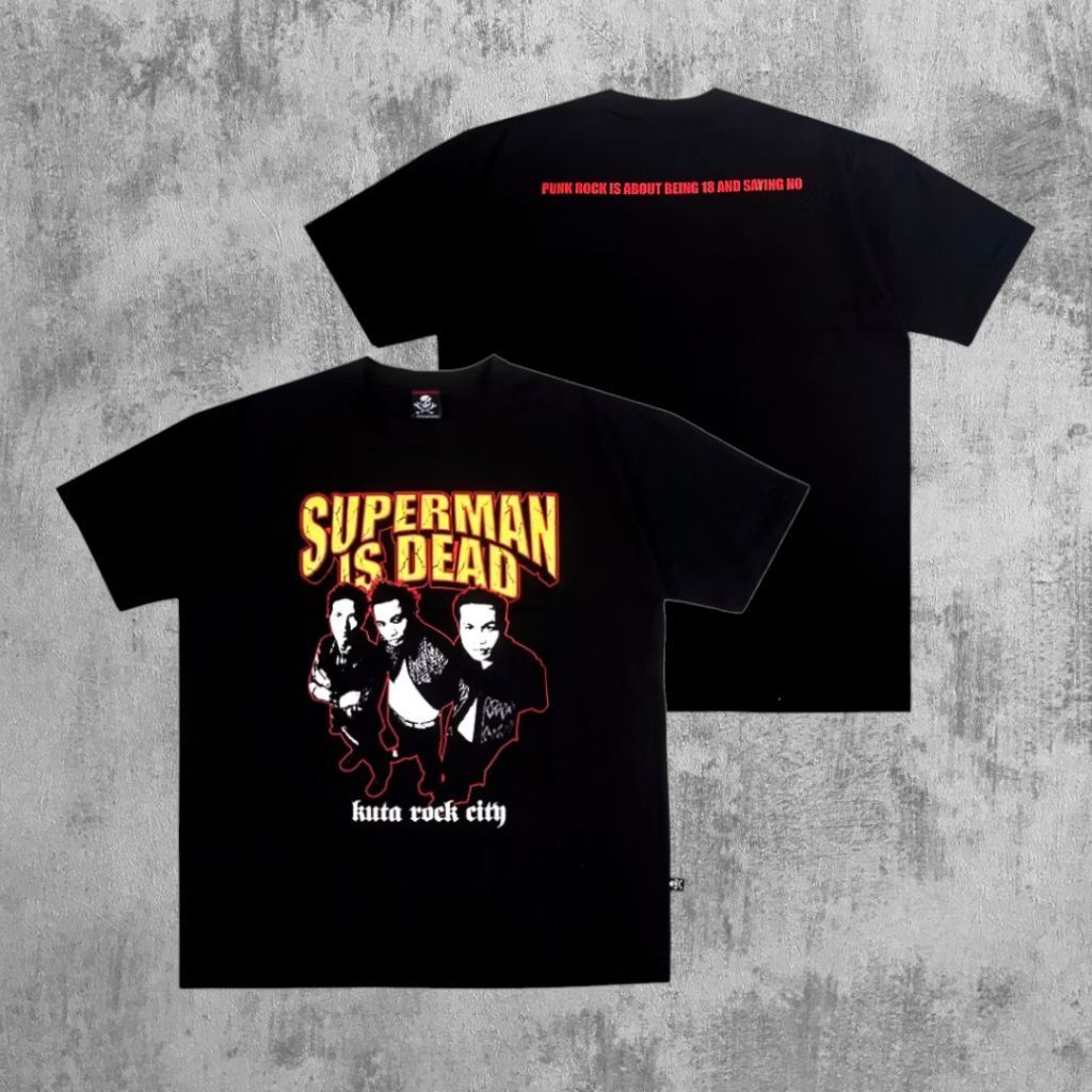 เสื้อยืด SUPERMAN IS DEAD - KUTA ROCK CITY (Likeblackmerch)