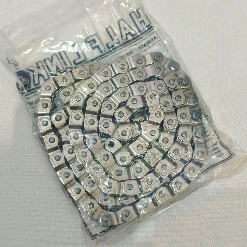 YBN HALF LINK BMX REINFORCED MK-918 CHAIN - สีเงิน