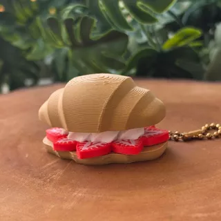 พรีเมี่ยมคาเฟ่ซีรีส์พวงกุญแจ Pastry Pudding Matcha Fidget Clicker