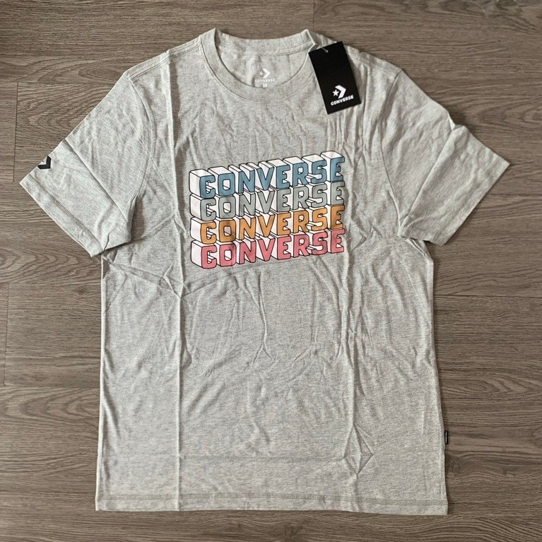C0N Block Letters Tee สีเทา