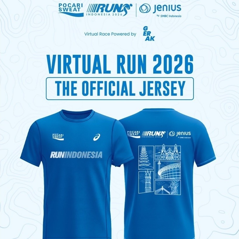 เสื้อเจอร์ซีย์ ofiicial Virtual Run 2026 Pocari Sweat