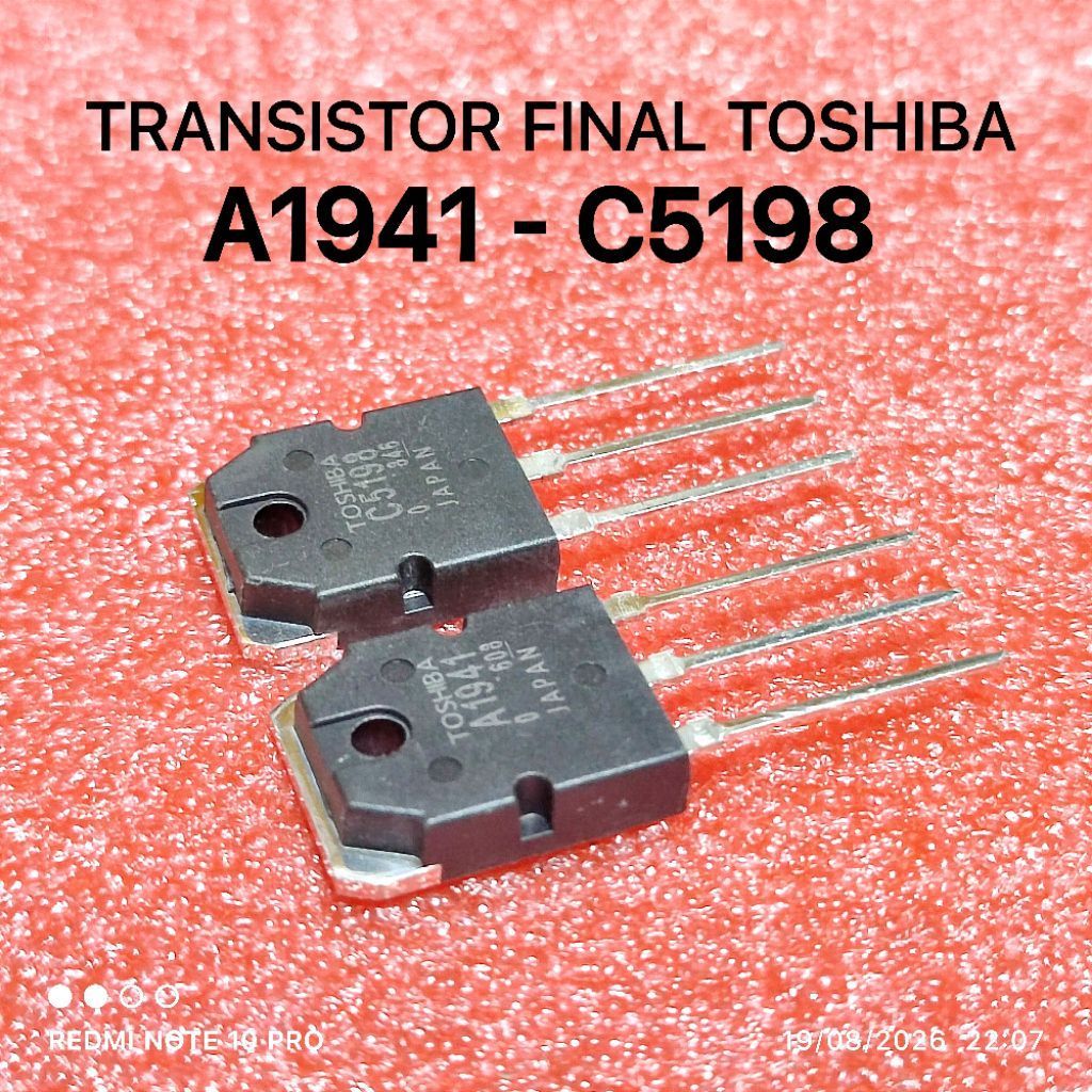 TOSHIBA FINAL ทรานซิสเตอร์ 2SA1941 A1941 1941 2SC5198 C5198 5198 RRT
