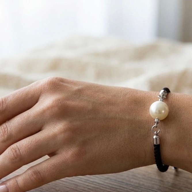 ของแท้ SEA PEARL BRACELET สําหรับผู้หญิง, LOMBOK PEARL, SUPER GENUINE PEARL, JEWELRY, LUXURIOUS, ELE
