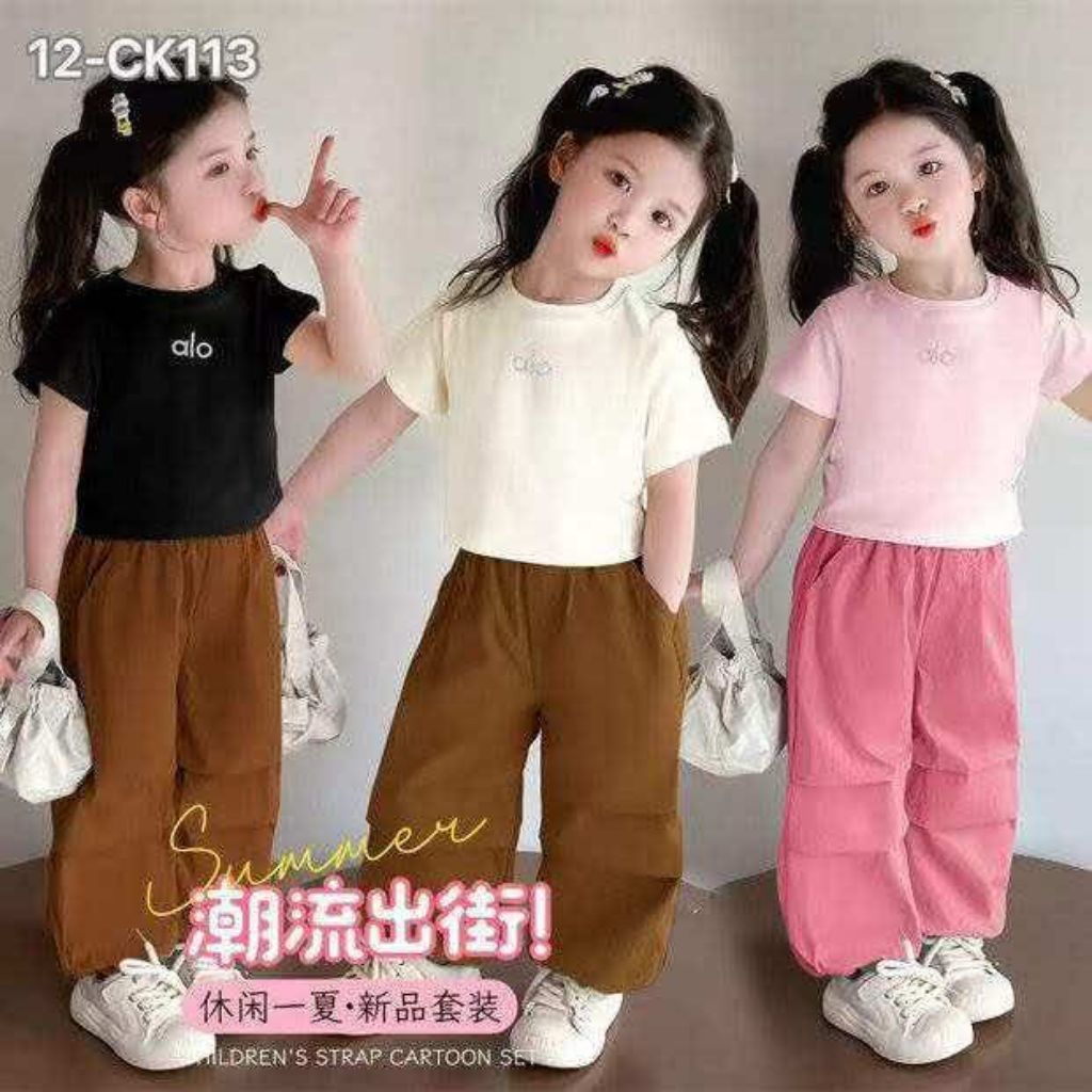SJ KIDS/ขายส่ง/ 12-CK113 ชุดเด็กผู้หญิง/2-5 ปี/ราคาต่อซีรีส์ 5 ชิ้น