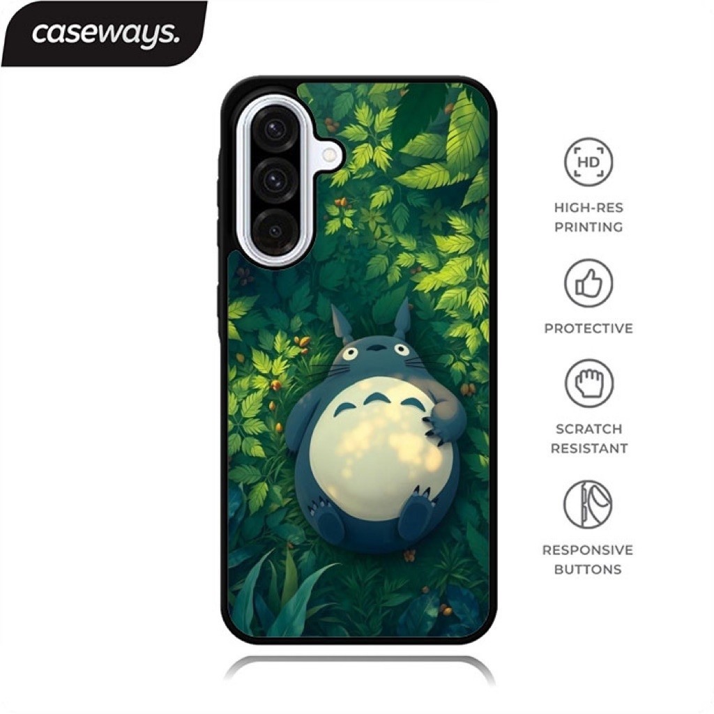 Ghibli totoro - เคสไฮบริด Samsung Galaxy A57 A56 A55 A54 A37 A36 A35 A27 A26 A25 A17 A16 A15 A07 A06