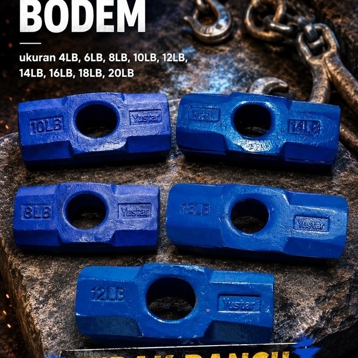 Yustar Bodem Head 4LB 6LB 8LB 10LB 12LB 14LB 16LB 18LB 20LB สีสุ่ม