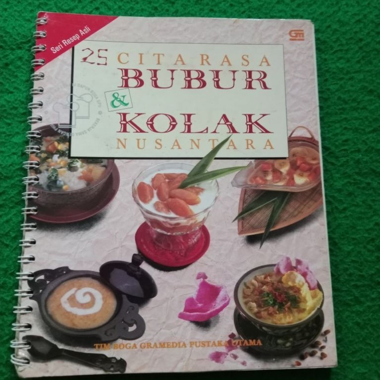 หนังสือสูตรโจ๊กมะพร้าวอินโดนีเซียมือสองต้นฉบับจากทีมโบก้า GPU 25 Cita Rasa