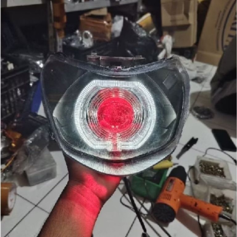 Spacy คาร์บูเรเตอร์ด้านหน้า Reflector Custom Biling Ala Ala Ala 4.5 นิ้ว Fullset Plus ด้านหน้า Mica