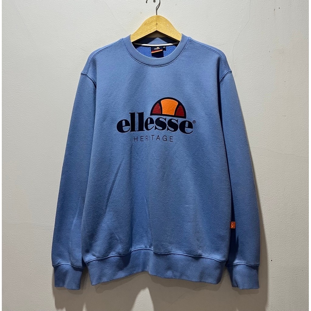 Crewneck ELLESSE Heritage Big Logo สีน้ําเงิน / เสื้อสเวตเตอร์ Ellesse