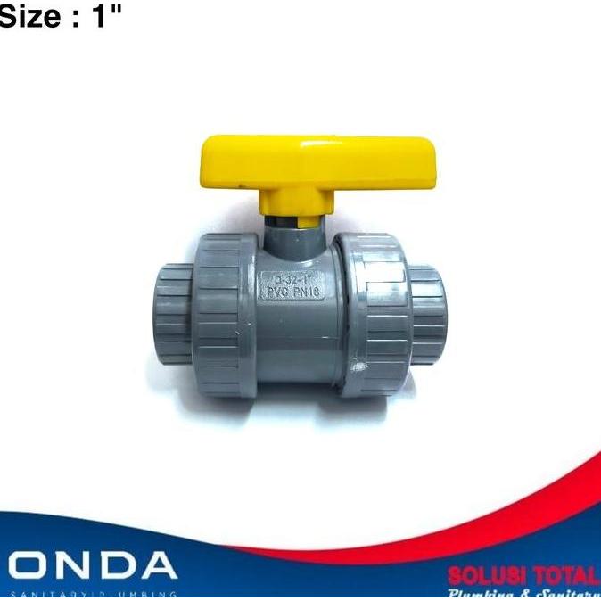 บอลวาล์ว Double Union 1 นิ้ว บอลวาล์วน้ํา Mur 1" ONDA