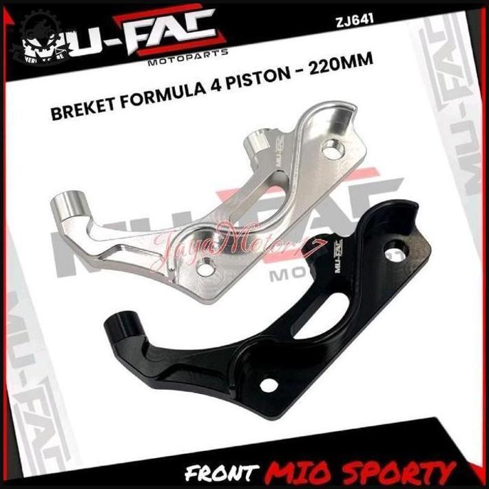 Mufac Bracket Formula 4 Piston Caliper Mio Sporty Size 220Mm Zj641 Mio Sporty Motorcycle Bracket