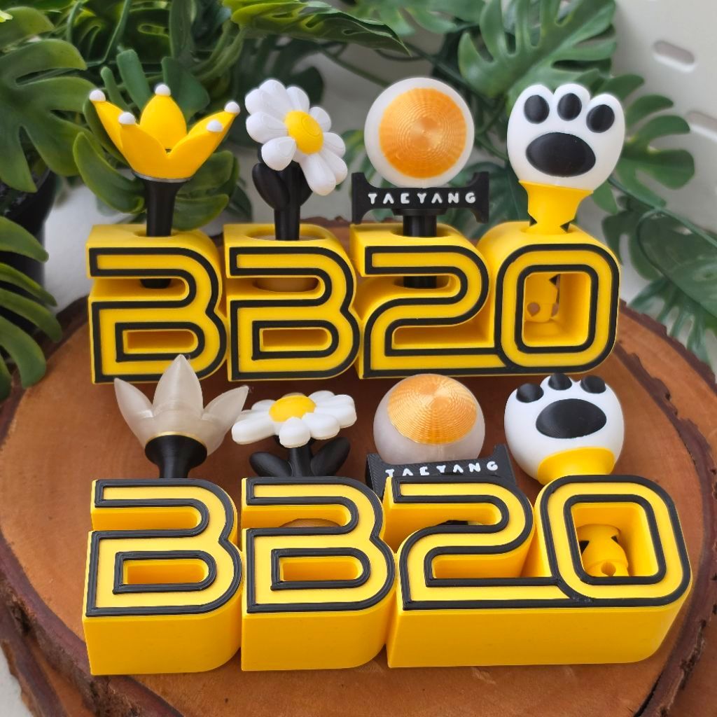 BIGBANG Anniversary BB20 Mini Lightstick Keychan Stand พิมพ์ 3D