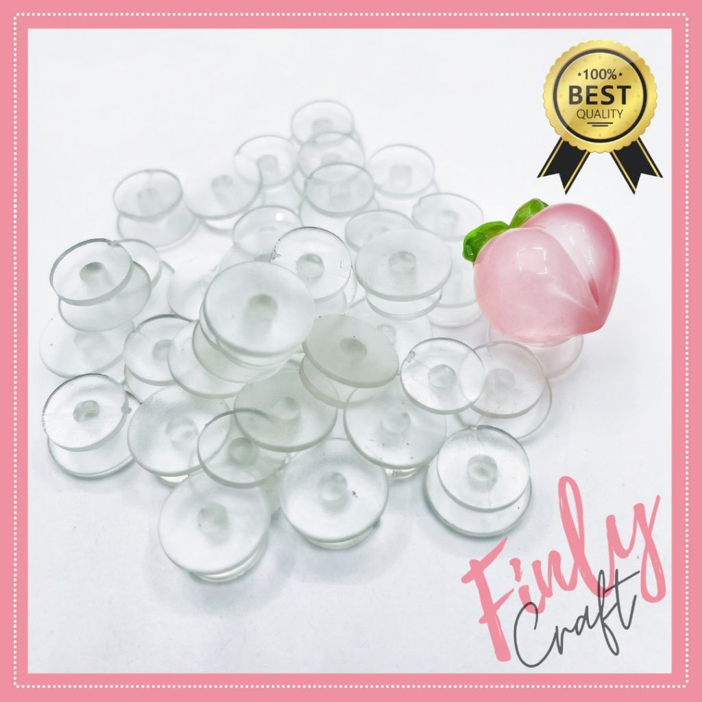 20 ชิ้นโปร่งใส Backing รองเท้า Charm ฐานรองเท้า Charm ฐานวัสดุ DIY รองเท้า Charm ฐาน
