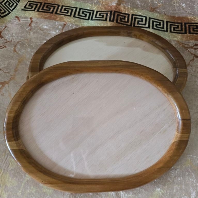 PERHUTANI TEAK OVAL PHOTO FRAME 20x30 REALPIC