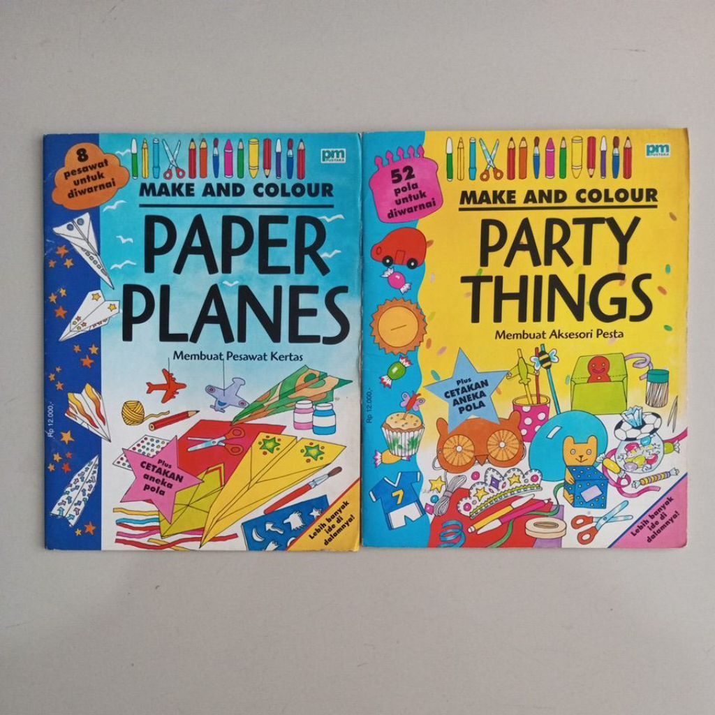 MAKE AND COLOUR PAPER PLANES BOOK MAKES PAPER PLANES AND PARTY THINGS KILLING ORIGINAL INDIVIDUAL RI
