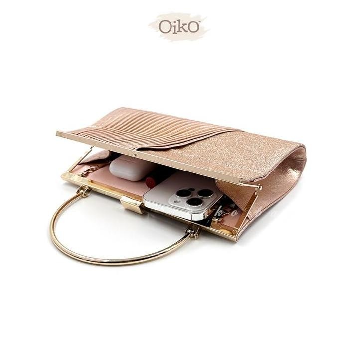Oiko Eliya คลัทช์ผู้หญิงกระเป๋า Glitter Chrome คลัทช์สําหรับคําเชิญของผู้หญิงกระเป๋างานแต่งงานของขวั