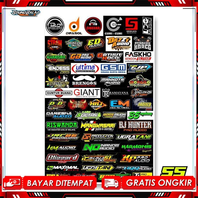 BISMILLAH WATERPROOF VYNIL SOUND SYSTEM STICKERS 63/56/55 สติ๊กเกอร์ - Faskho Brewog Brengos BJ Hunt