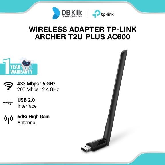 อะแดปเตอร์ไร้สาย Tp-Link Tp Link Archer T2U Plus Ac600 - Tplink T2U+ Dual Band