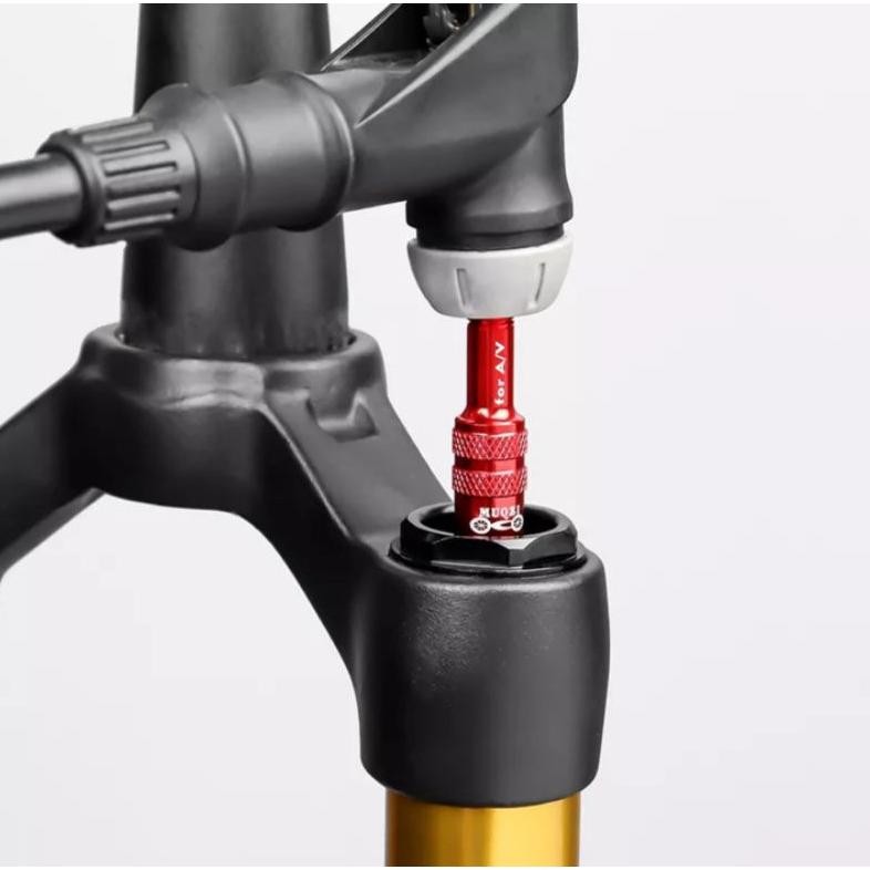 9.9 Fs-6 อเมริกันจักรยานด้านหน้าส้อมวาล์วอะแดปเตอร์ Extender Air ส้อมปั๊มวาล์ว Zai-2530