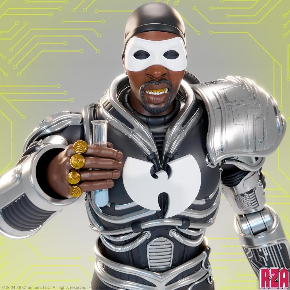 สุดยอด 7 สุดยอด! Rza BOBBY DIGITAL 17.8 CM GROSSE Rza ACTIONFIGUR MIT ZUBEHR, HIP-HOP-Samlerstcke