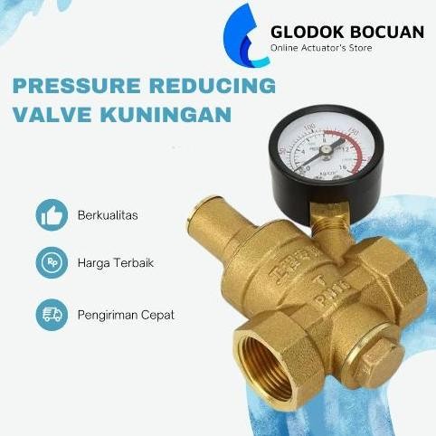 1/2" PRESSURE REDUCING VALVE PRV BRASS WATER REGULATOR 1/2 INCH ORIGINAL และธุรกิจ