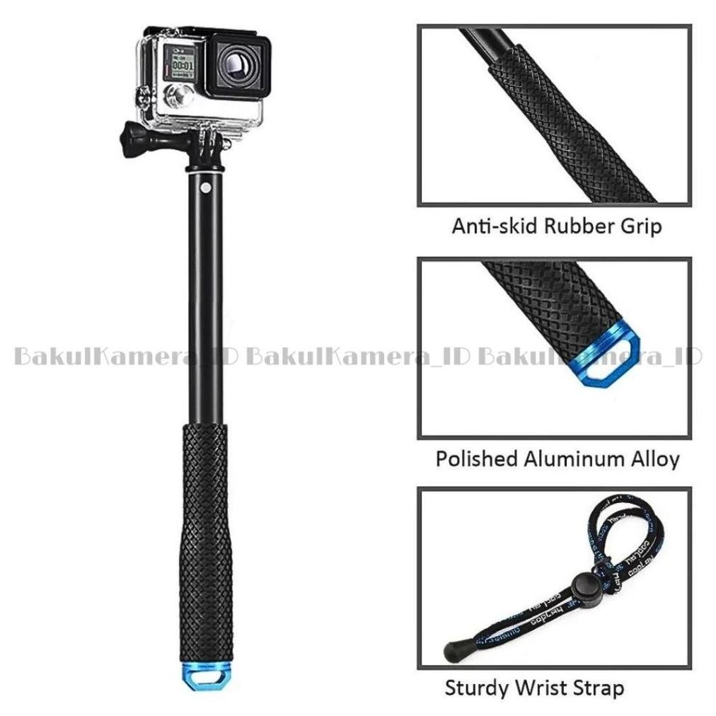 Bf888S Monopod / Tongsis ฝาโลหะ Pov เสาขยายสําหรับกล้องแอคชั่น Gopro / Dji Osmo / Xiaomi Yi / Sjcam 