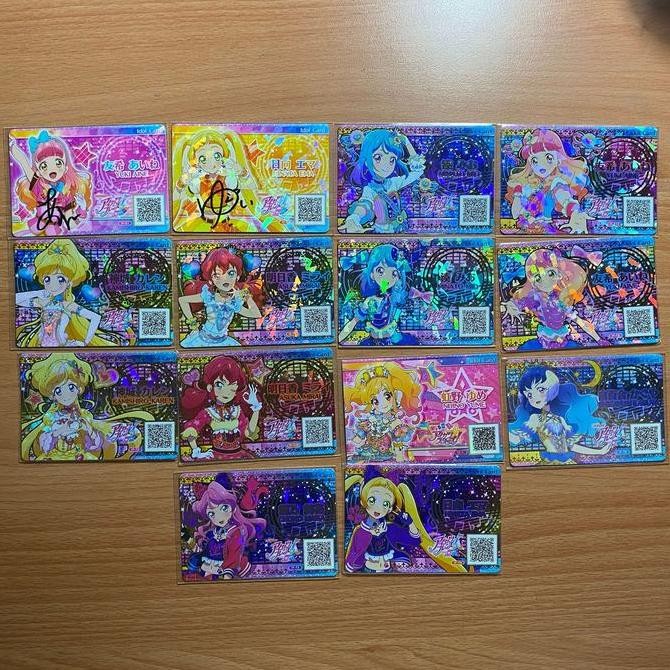 การ์ดไอดอล Aikatsu Friends + ใบรับรองต้นฉบับ