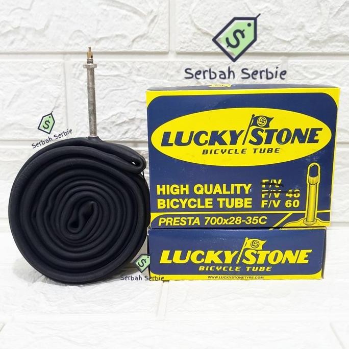 INNER TYRE 700 X 28 35 LUCKY STONE 60 MM 700X28C 700X35C 700X28 30 32 FV PRESTA วาล์ว 700X30 700X32 