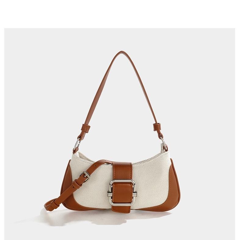 Bf888S กระเป๋าบาแกตต์เย็บหนังสังเคราะห์ย้อนยุค Hj-77