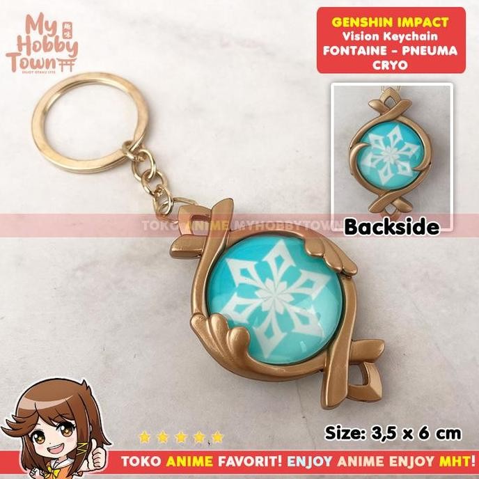 GANTUNGAN Vision พวงกุญแจ Genshin Impact Fontaine Pneuma Glow in the Dark พวงกุญแจ Furina