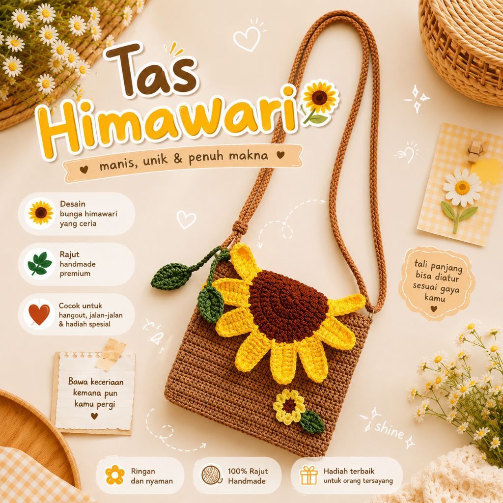 กระเป๋าถัก Himawari*