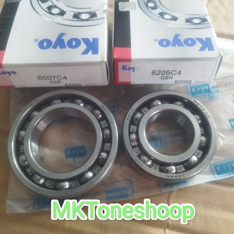 แบริ่งเพลาข้อเหวี่ยง koyo 6007+6205 c4, เพลาข้อเหวี่ยง beat smas scopy shogun125