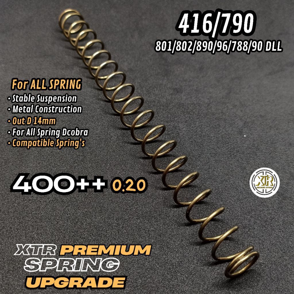 Spring Upgrade 416 Gold Premium Flat Spring ลูกสูบ OD 14mm 15cm