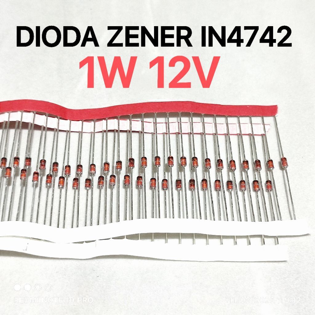 (10 ชิ้น) DIODE DIEDE ZENER 1W 1 W 12V 12 V 1N4742 1N 4742 IN4742