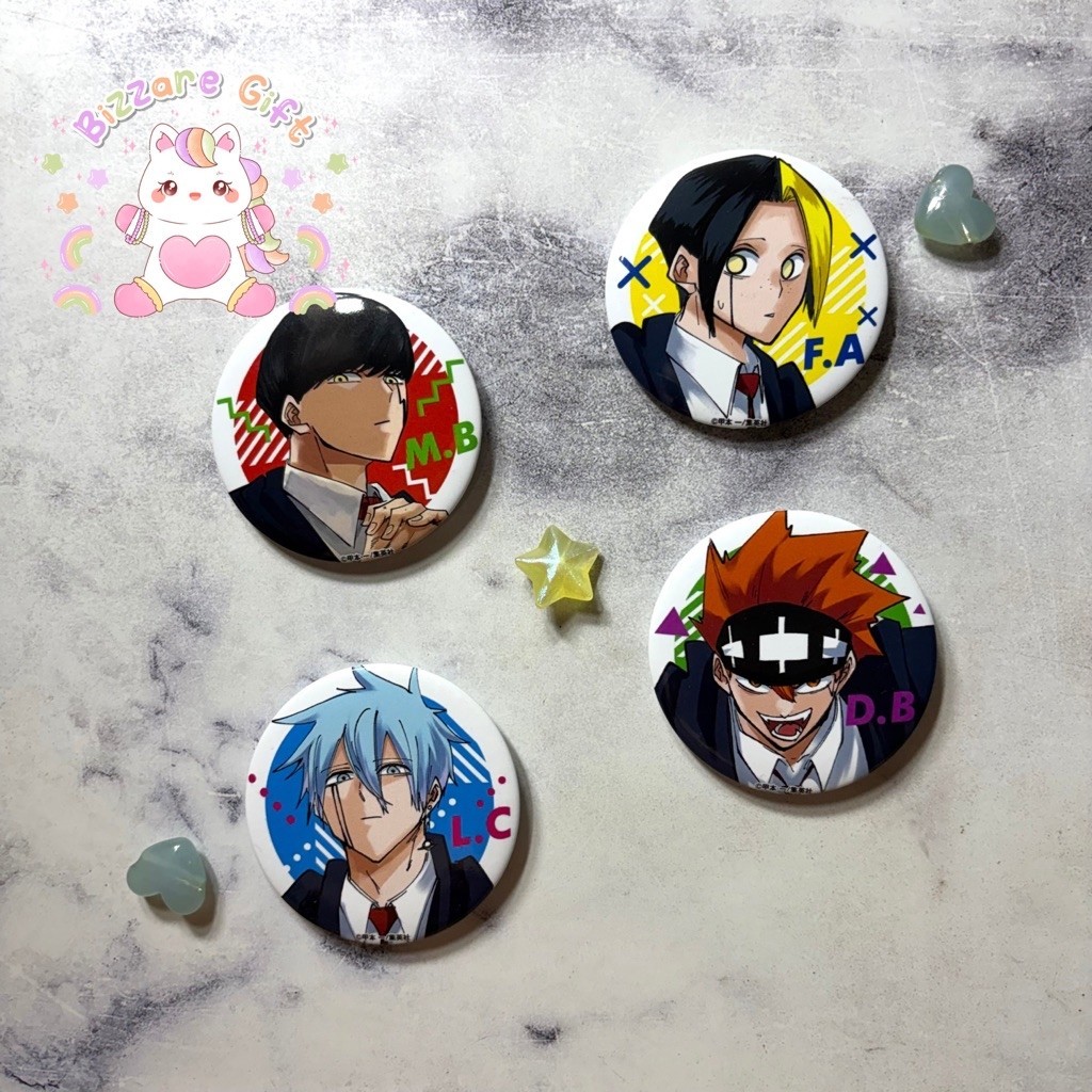 Pin MASHLE 5.8 ซม.อะนิเมะ Mashle Finn Lance Dot Merch