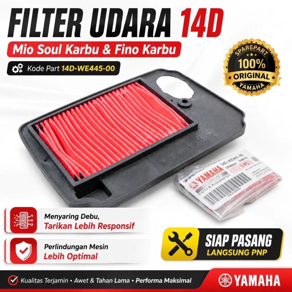 ELEMENT COMP AIR CLEANER MIO SOUL 14D-WE445-00 YAMAHA YGP