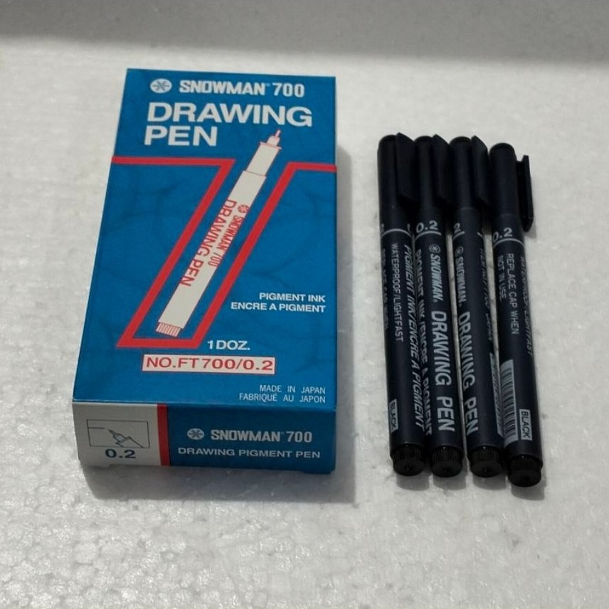 SNOWMAN BRAND DRAWING PEN (จาก 0.1 ถึง 0.8)