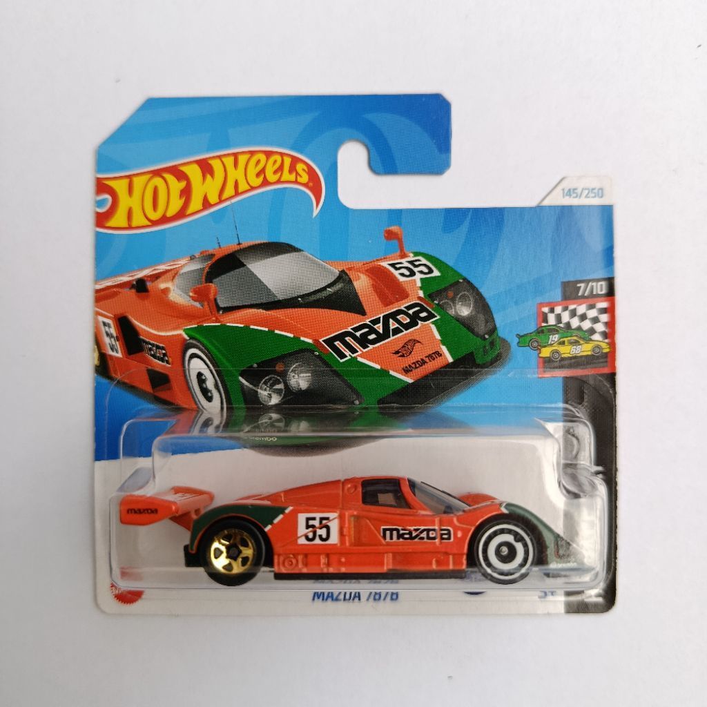 HOT WHEELS MAZDA 787B ORANGE SHORT CARD