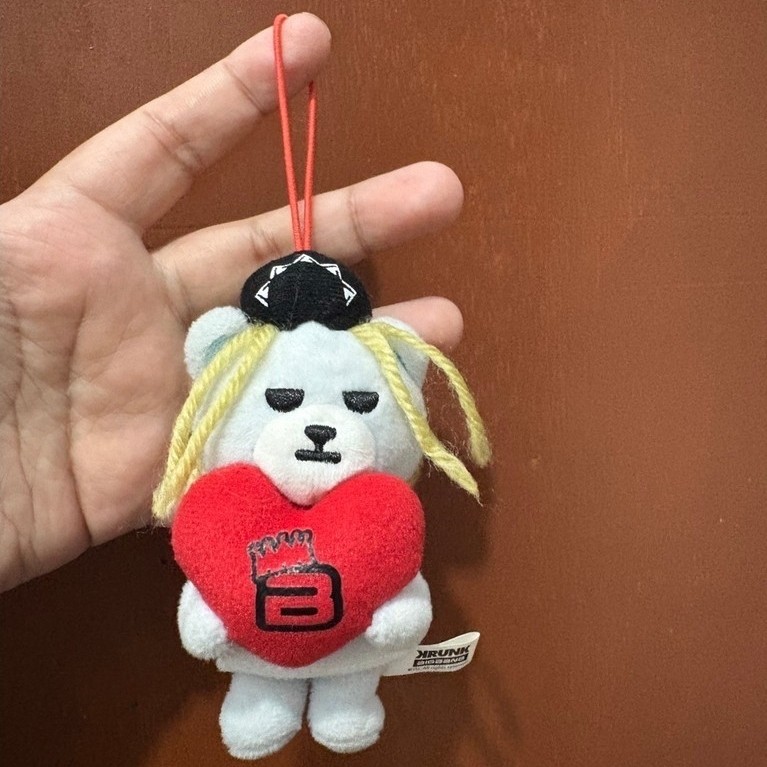 GANTUNGAN Bigbang Taeyang พวงกุญแจหัวใจสีแดง