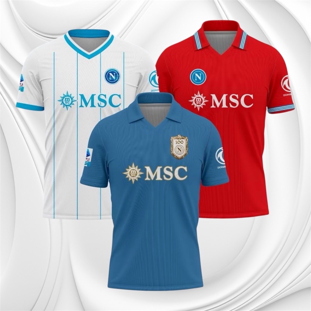 Napoli Home Away Third 2026 2027 เสื้อเต็มตัว