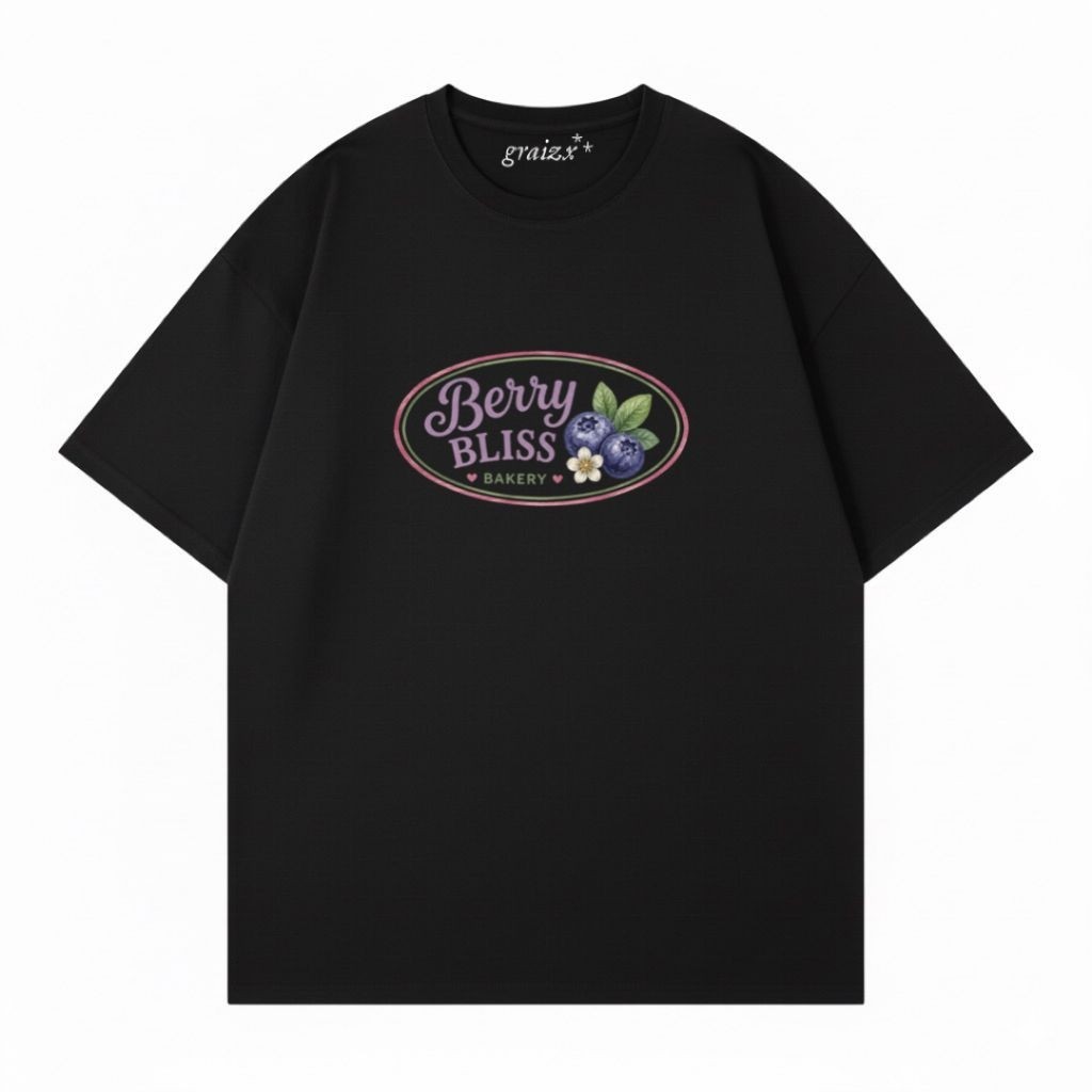 Graizx - Berry Bliss Black Tee
