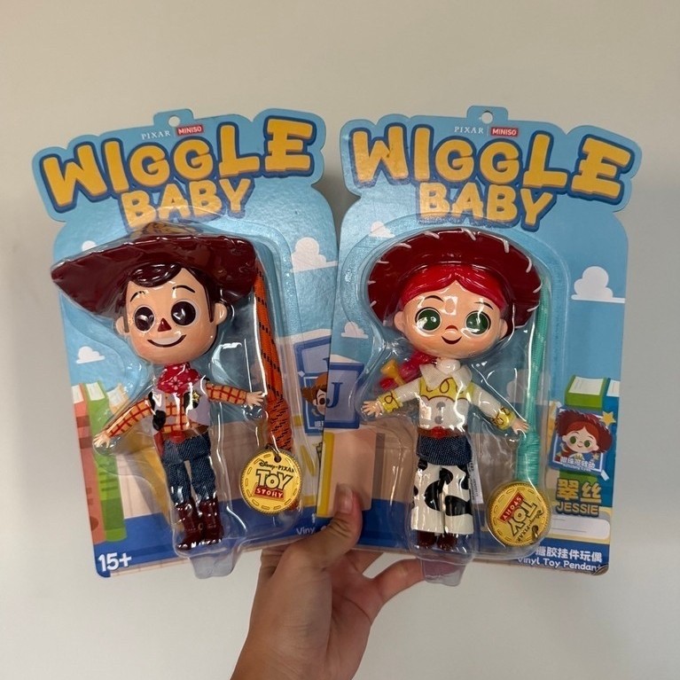 MINISO X TOY STORY !!️ WIGGLE BABY PENDANT PLUSH TOY STORY WOODY JESSIE