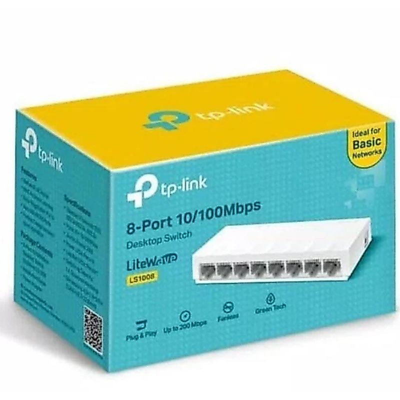 TPLINK TL-LS1008 8-Port 10/100Mbps Desktop Switch LS1008