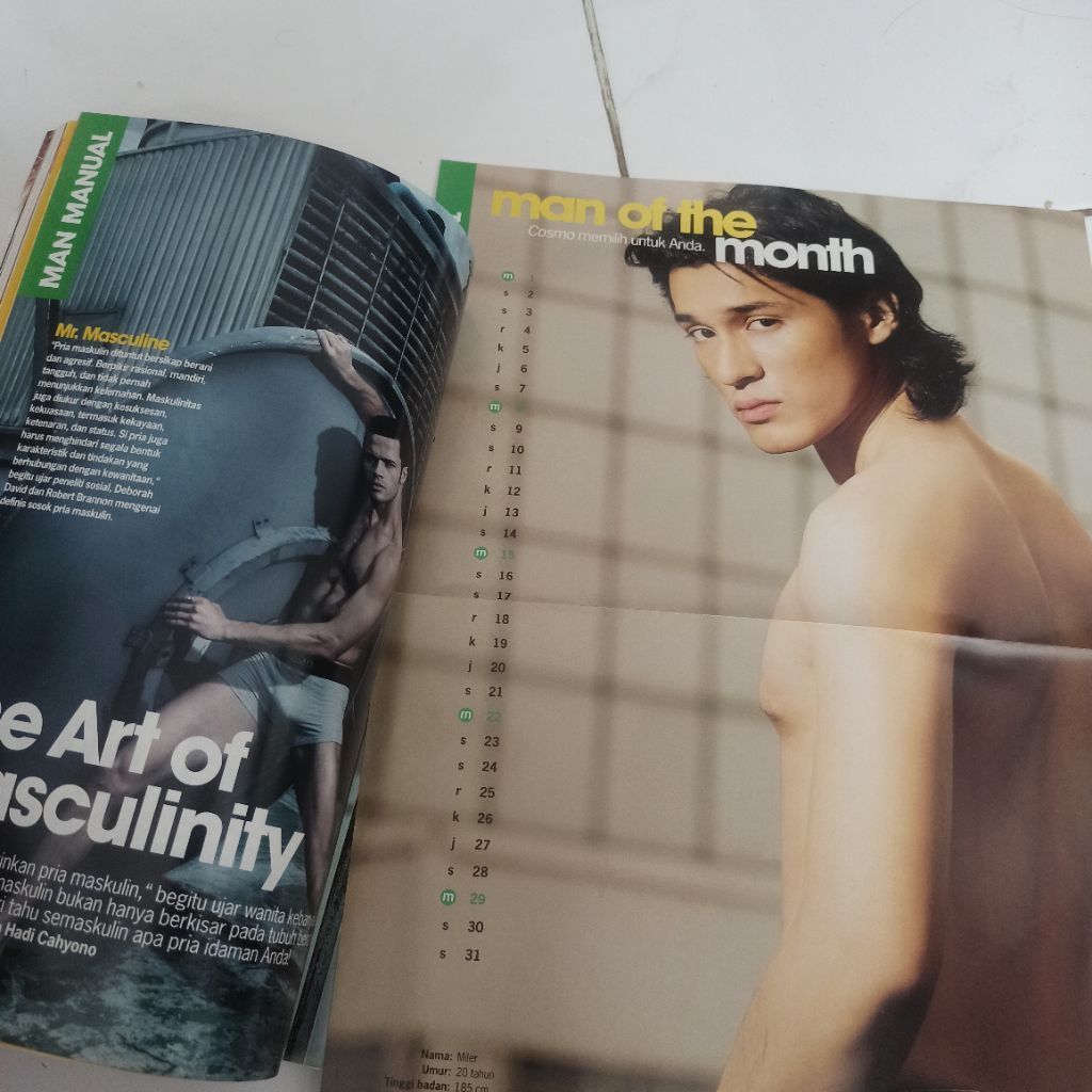Cosmopolitan Jessica Biel Magazine + โปสเตอร์ขนาดใหญ่ Miller Khan, Fachri Albar, Cameron Diaz ฯลฯ