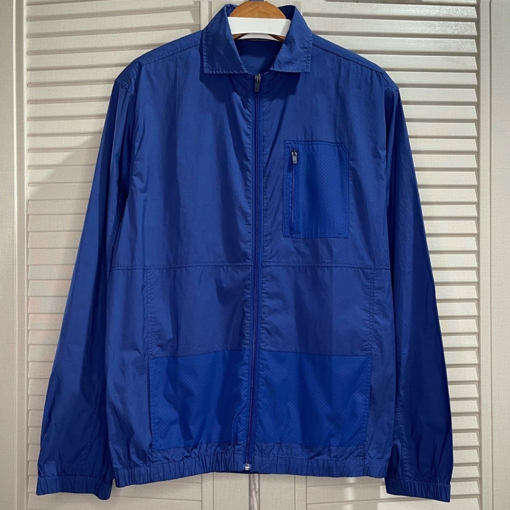 Brand New - Zara Man - Technical Windbreaker Jacket - สีน้ําเงิน - Size XL
