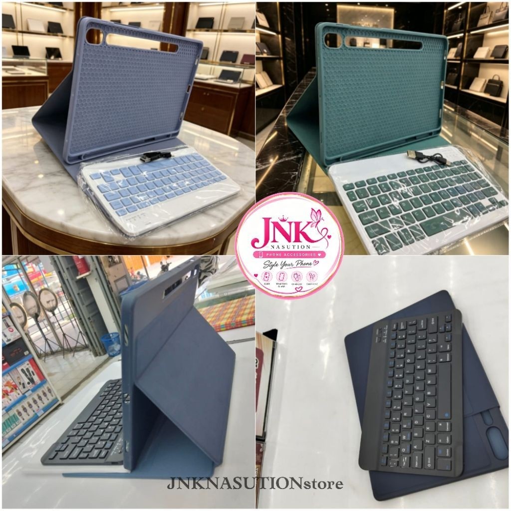 เคสแท็บเล็ตพร้อมคีย์บอร์ดบลูทูธสําหรับ GALAXY TAB A9 PLUS, TAB A9, TAB S9, TAB S11 11", TAB A8 10.5"
